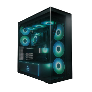 Arctic Xtender ARGB Tempered Glass Mid Tower PC Case -Black