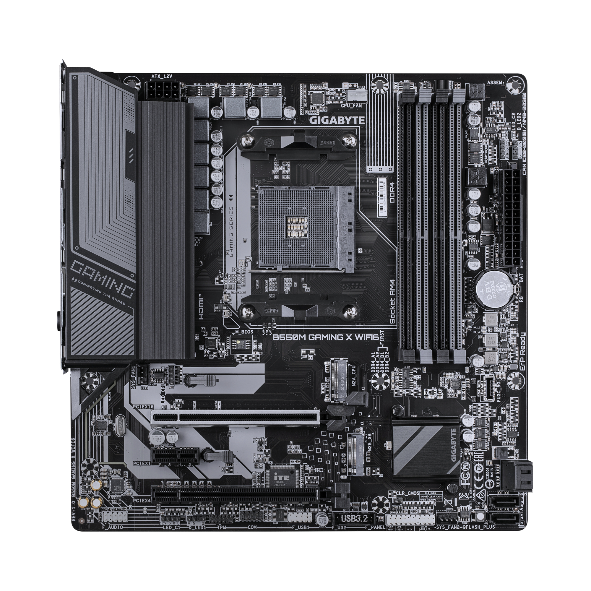 GIGABYTE B550M GAMING X AM4 B550 Micro-ATX Motherboard