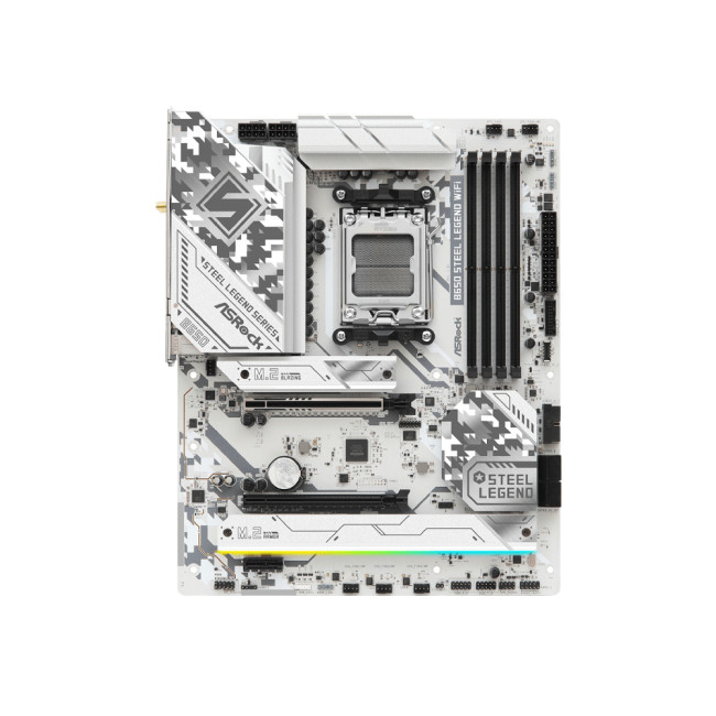 Refurbished Asrock B650 Steel Legend WiFi  ATX AMD Socket AM5 Motherboard - White