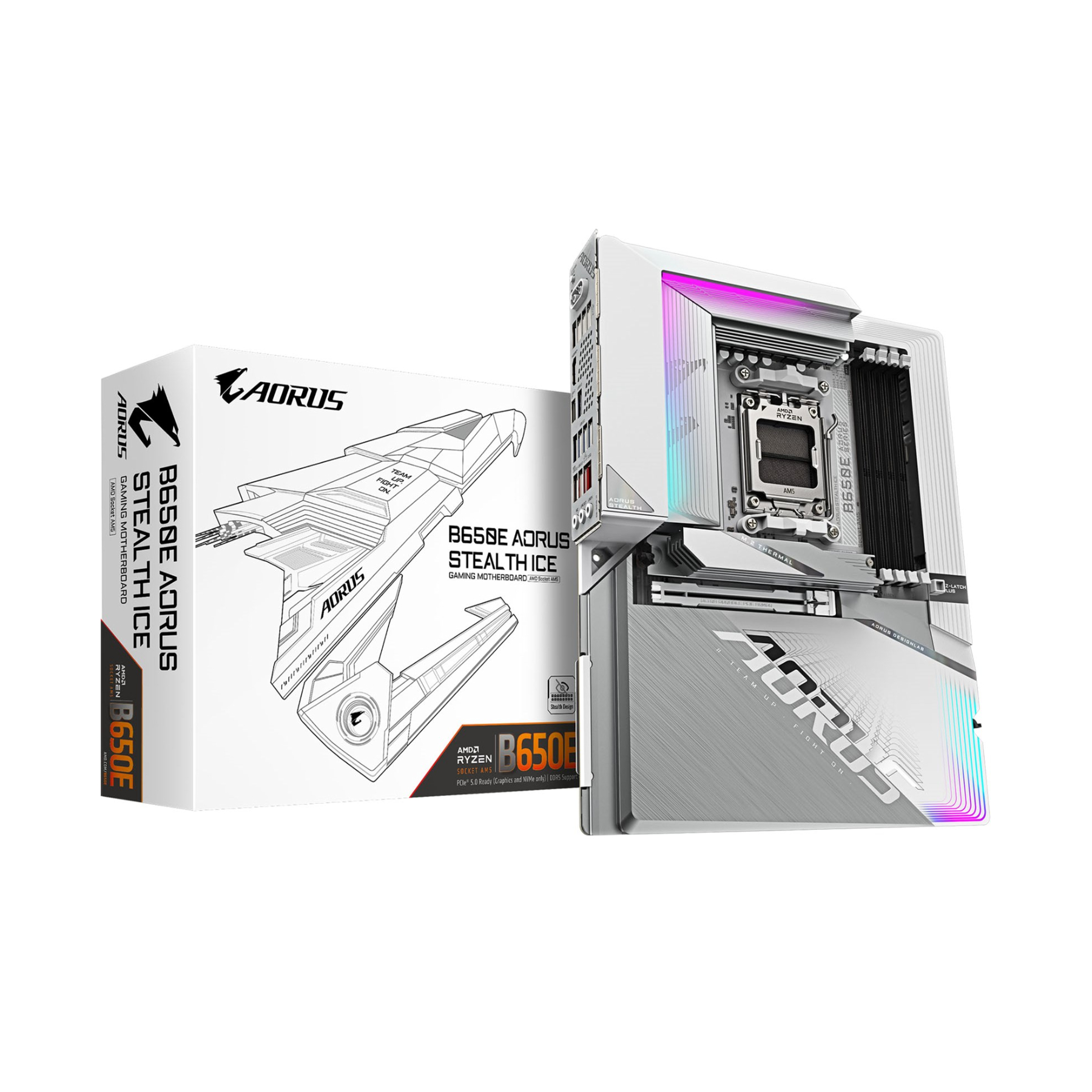 GIGABYTE B650E AORUS STEALTH ICE AM5 B650E ATX Motherboard