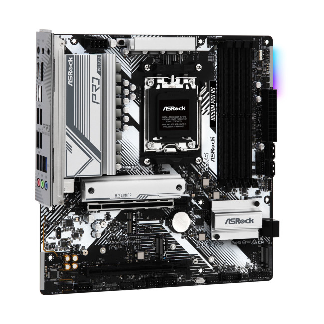 Asrock B650M PRO RS AMD B650 DDR5 Micro-ATX Socket AM5 Motherboard