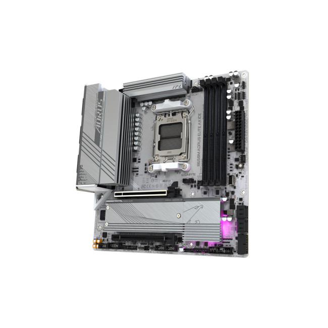 GIGABYTE B650M AORUS ELITE AX ICE Micro ATX AMD Socket AM5 Motherboard
