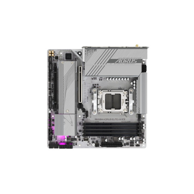 GIGABYTE B650M AORUS ELITE AX ICE Micro ATX AMD Socket AM5 Motherboard