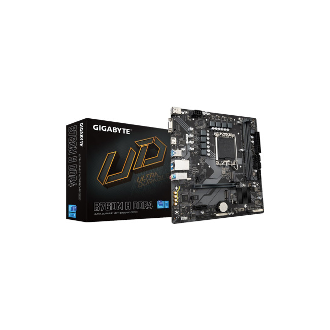 GIGABYTE B760M H DDR4 Micro ATX Intel LGA1700 Motherboard