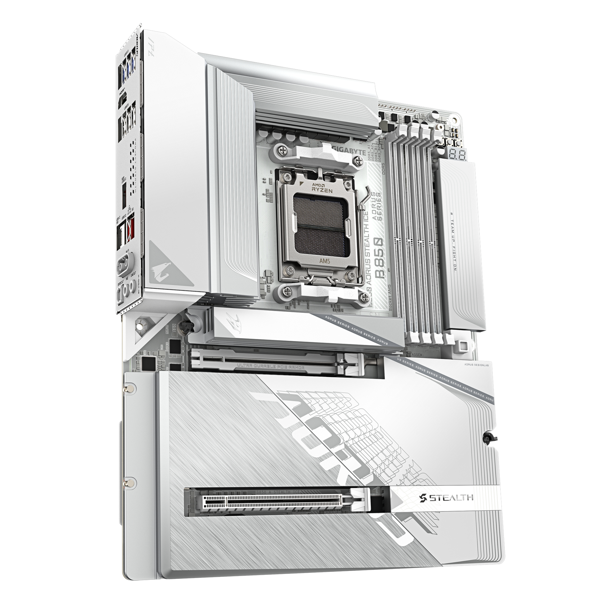マザーボード GIGABYTE B850 AORUS STEALTH ICE ATX GIGABYTE B850 AORUS STEALTH ICE AM5 B850 ATX Motherboard