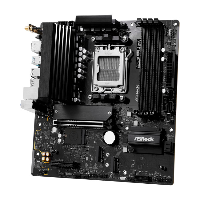 Asrock B850M PRO-A WIFI AMD B850 DDR5 Micro-ATX Socket AM5 Motherboard