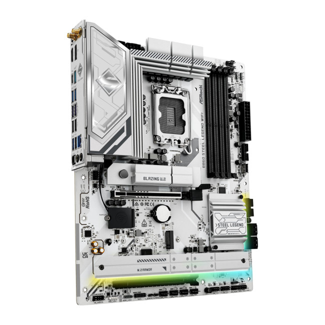 Asrock B860 STEEL LEGEND WIFI Intel B860 DDR5 ATX Socket LGA 1851 Motherboard - B860 STEEL LEGEND WIFI