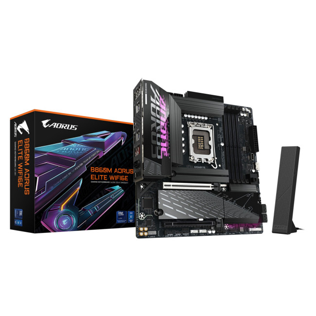 GIGABYTE 860M DS3H WIFI6E Micro ATX Intel LGA1851 Motherboard