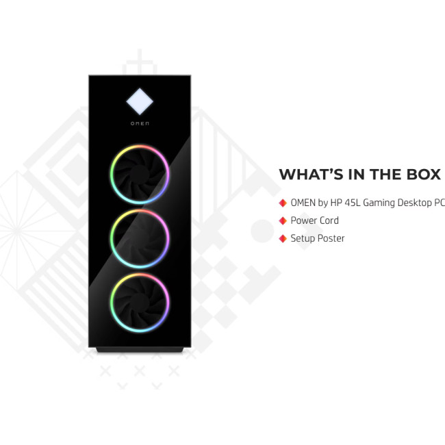 HP OMEN 45L GT22-3003na Intel Core Ultra 9 285K 64GB RAM 4TB SSD NVIDIA GeForce RTX 5090 Windows 11 Home Gaming Tower PC