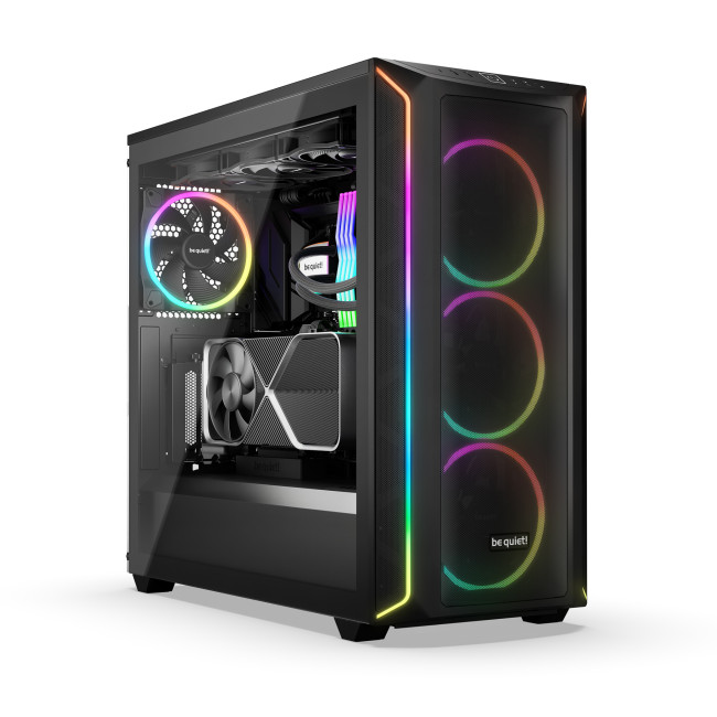 be quiet! Shadow Base 800 FX Mid Tower Tempered Glass ATX Gaming PC Case - Black