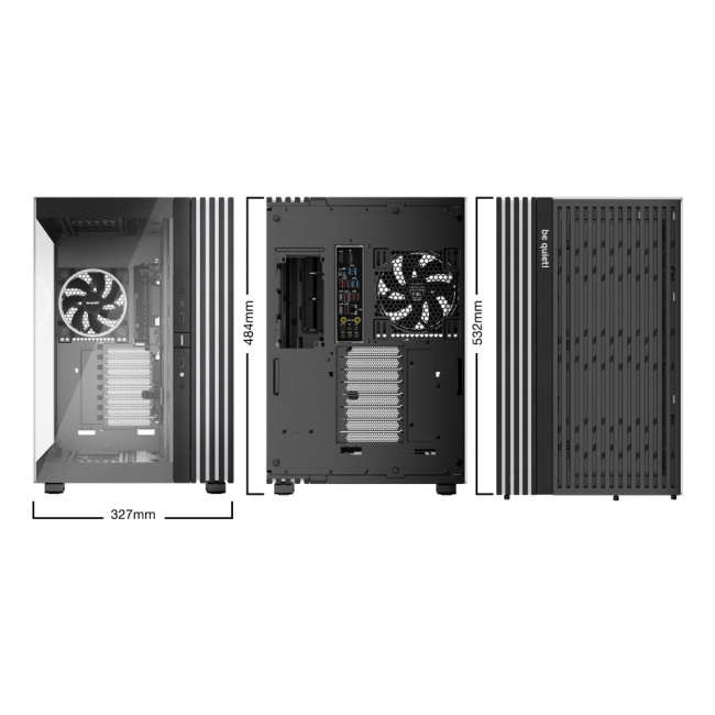 Be Quiet Light Base 900 FX Black E-ATX Full Tower ARGB Tempered Glass Black PC Case