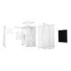 be quiet! Pure Base 501 DX Tempered Glass Mid Tower Gaming PC Case - White