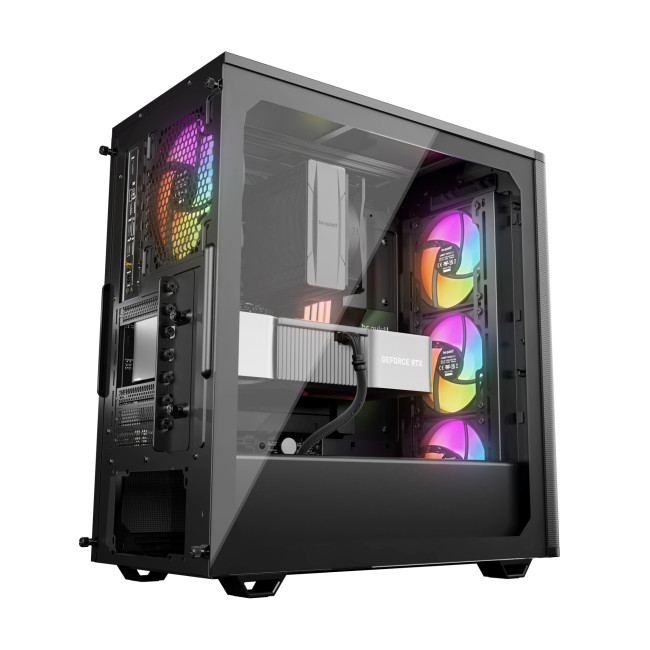 be quiet! Pure Base 501 LX Tempered Glass Mid Tower Gaming PC Case - Black