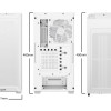 be quiet! Pure Base 501 LX Tempered Glass Mid Tower Gaming PC Case - White