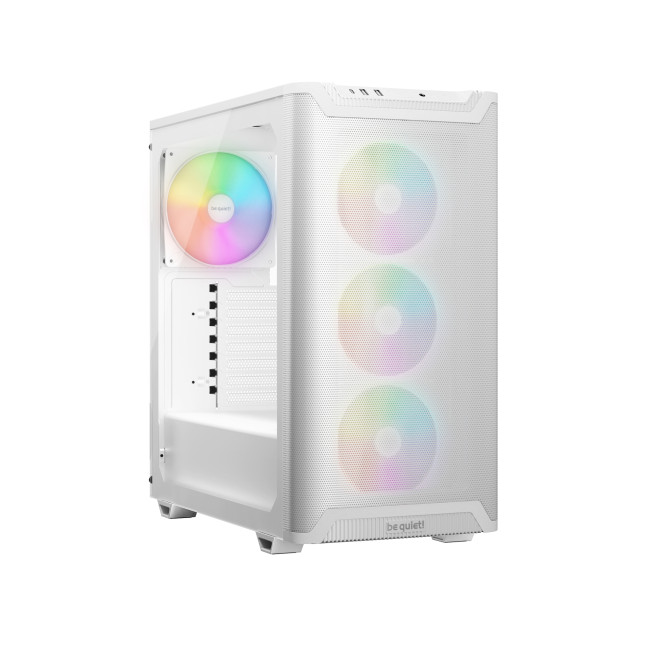 be quiet! Pure Base 501 LX Tempered Glass Mid Tower Gaming PC Case - White