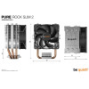 be quiet! Pure Rock Slim 2 4-Pole Fan Motor Technology 4-pin PWM CPU Cooler