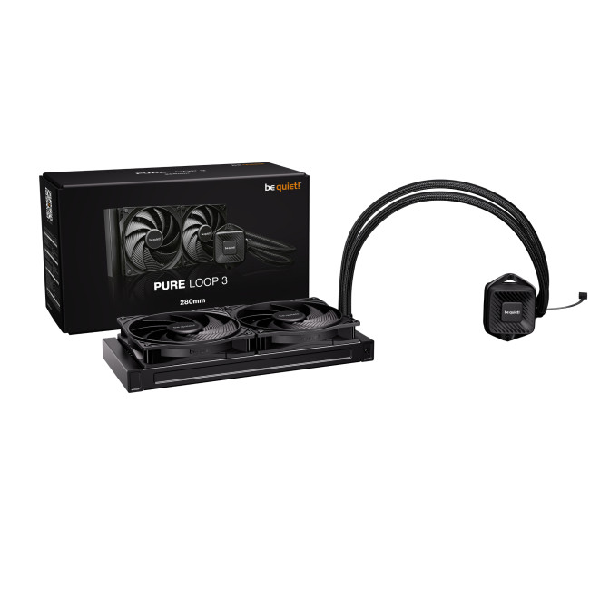 be quiet! Pure Loop 3 280mm Intel/AMD AIO Liquid CPU Cooler - Black