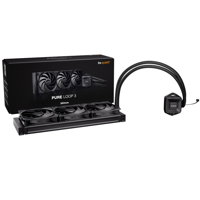 be quiet! Pure Loop 3 360mm Intel/AMD AIO Liquid CPU Cooler - Black