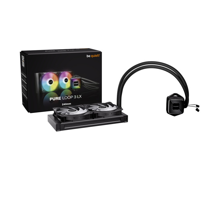 be quiet! Pure Loop 3 LX 240mm Intel/AMD AIO Liquid CPU Cooler - Black