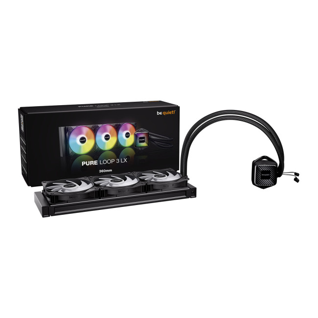 be quiet! Pure Loop 3 LX 360mm Intel/AMD AIO Liquid CPU Cooler - Black
