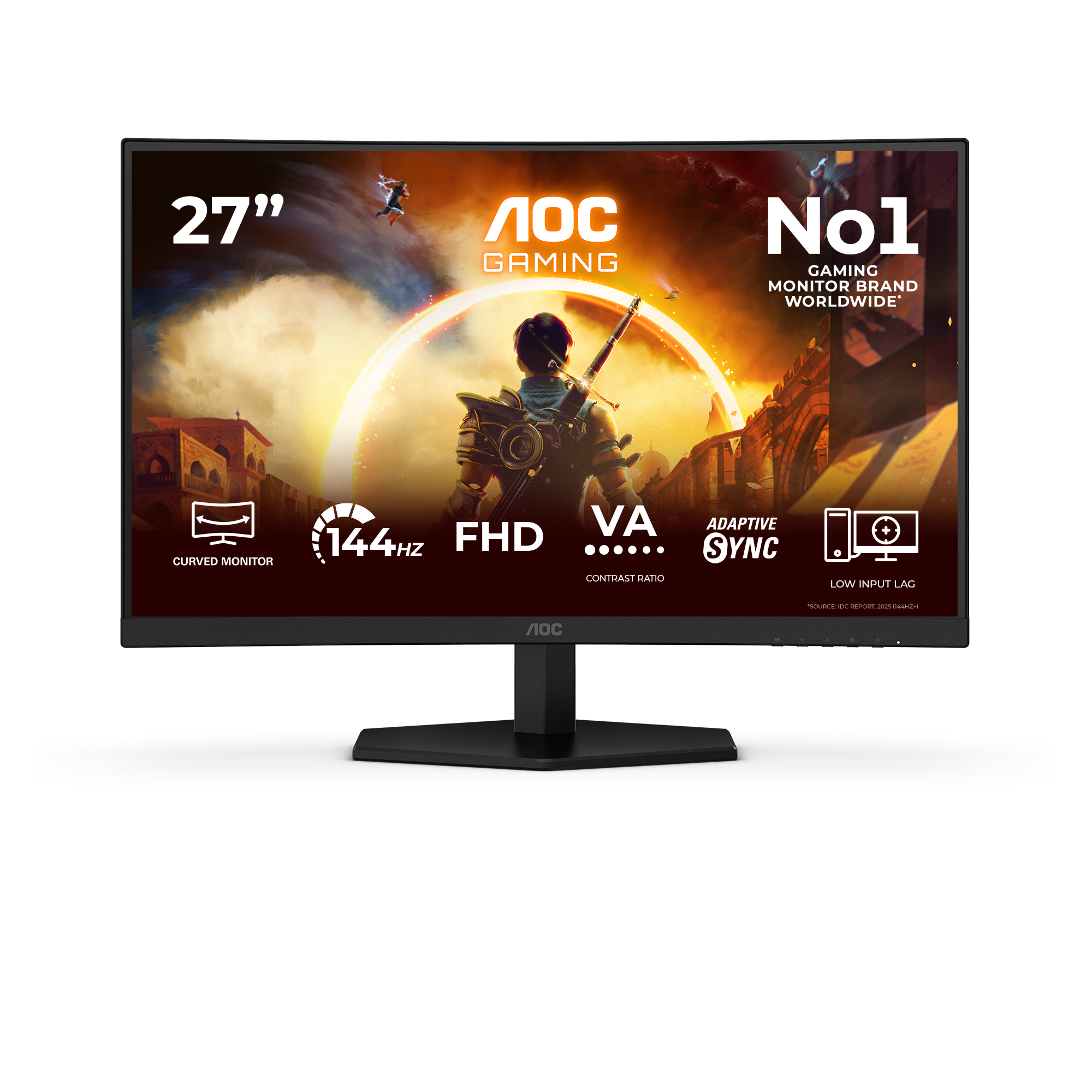 AOC AGON C27G42FE 27" Full HD VA 144Hz 0.5ms Adaptive Sync HDR10 Curved Gaming Monitor