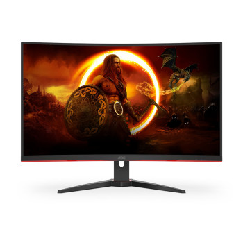 Refurbished AOC C32G2ZE/BK 31.5" Curved Full HD 240Hz VA DisplayPort HDMI Gaming Monitor