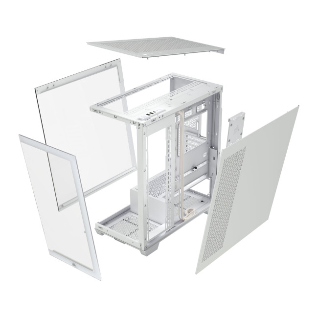 Corsair 3500X Tempered Glass Mid Tower ATX Gaming PC Case - White