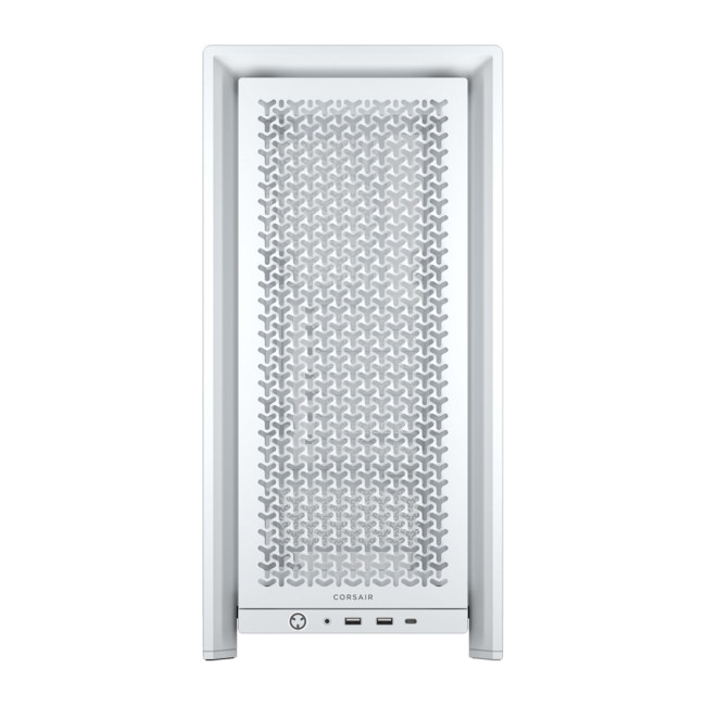 Corsair FRAME 4000D Tempered Glass Mid Tower Gaming PC Case - White