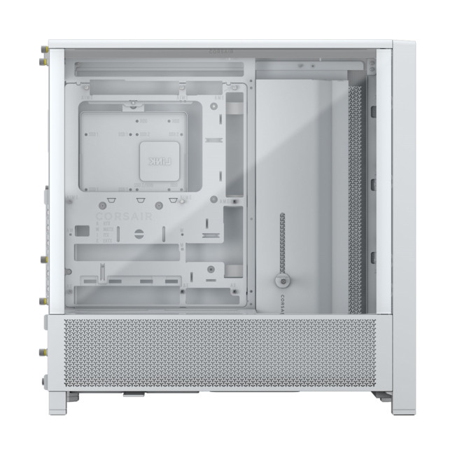 Corsair FRAME 4000D Tempered Glass Mid Tower Gaming PC Case - White