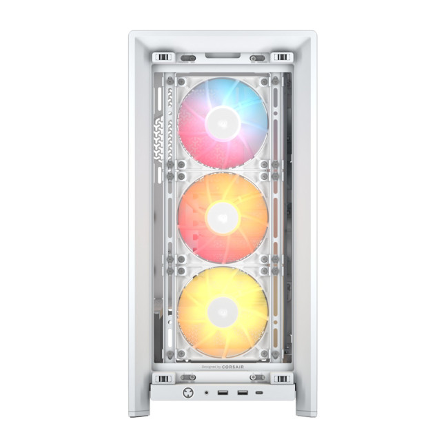 Corsair FRAME 4000D RS ARGB Tempered Glass Mid Tower Gaming PC Case - White