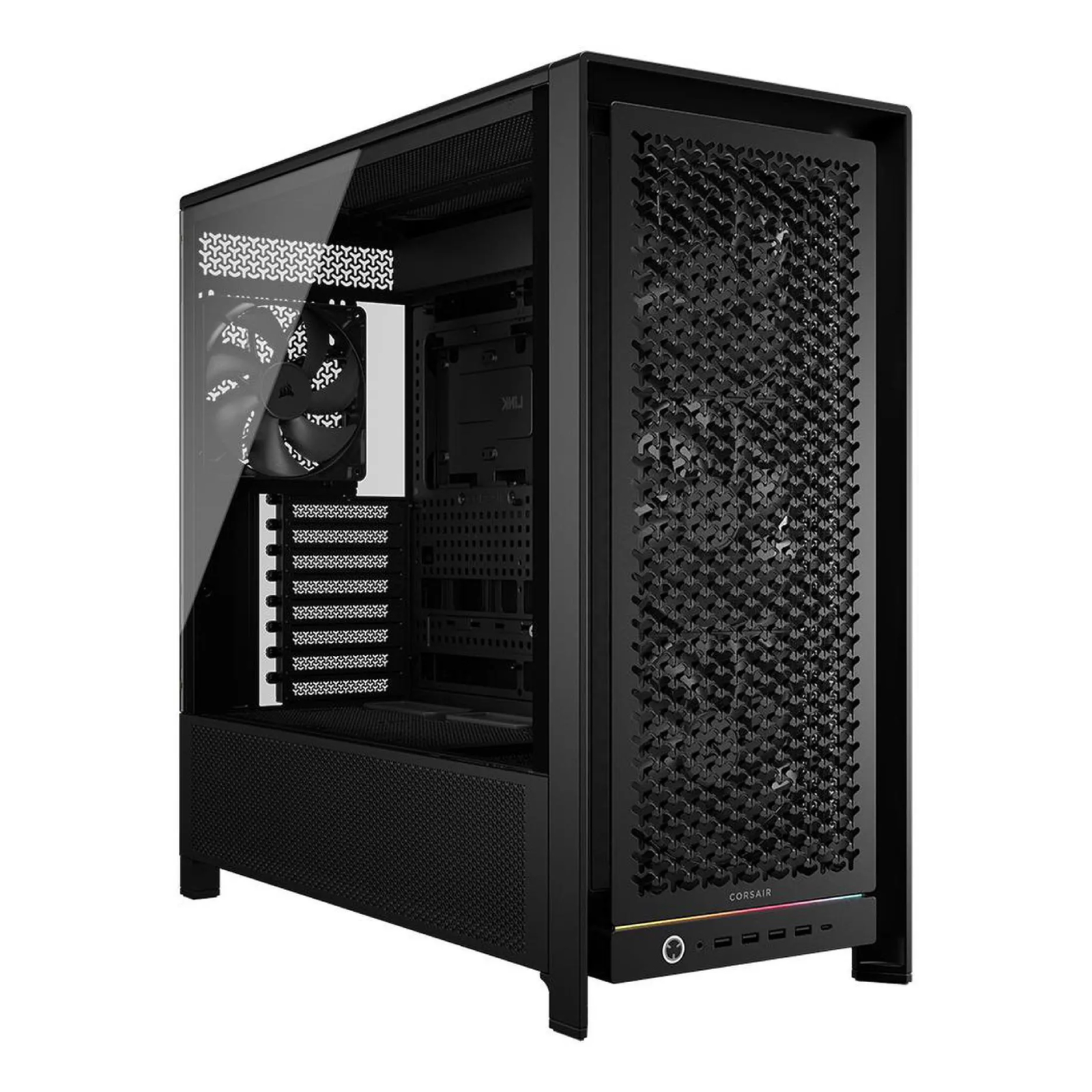 Corsair FRAME 5000D RS Tempered Glass Mid Tower Gaming PC Case - Black
