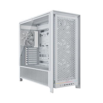 Corsair FRAME 5000D RS Tempered Glass Mid Tower Gaming PC Case - White