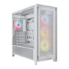 Corsair FRAME 5000D RS ARGB Tempered Glass Mid Tower Gaming PC Case - White