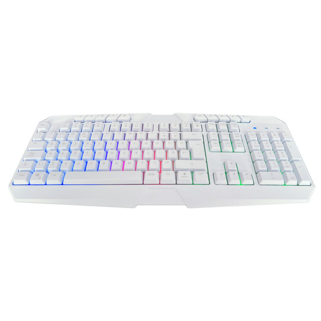 CIT Raptor 4-in-1 Keyboard Mouse Headset Mouse Pad Combo Kit - White