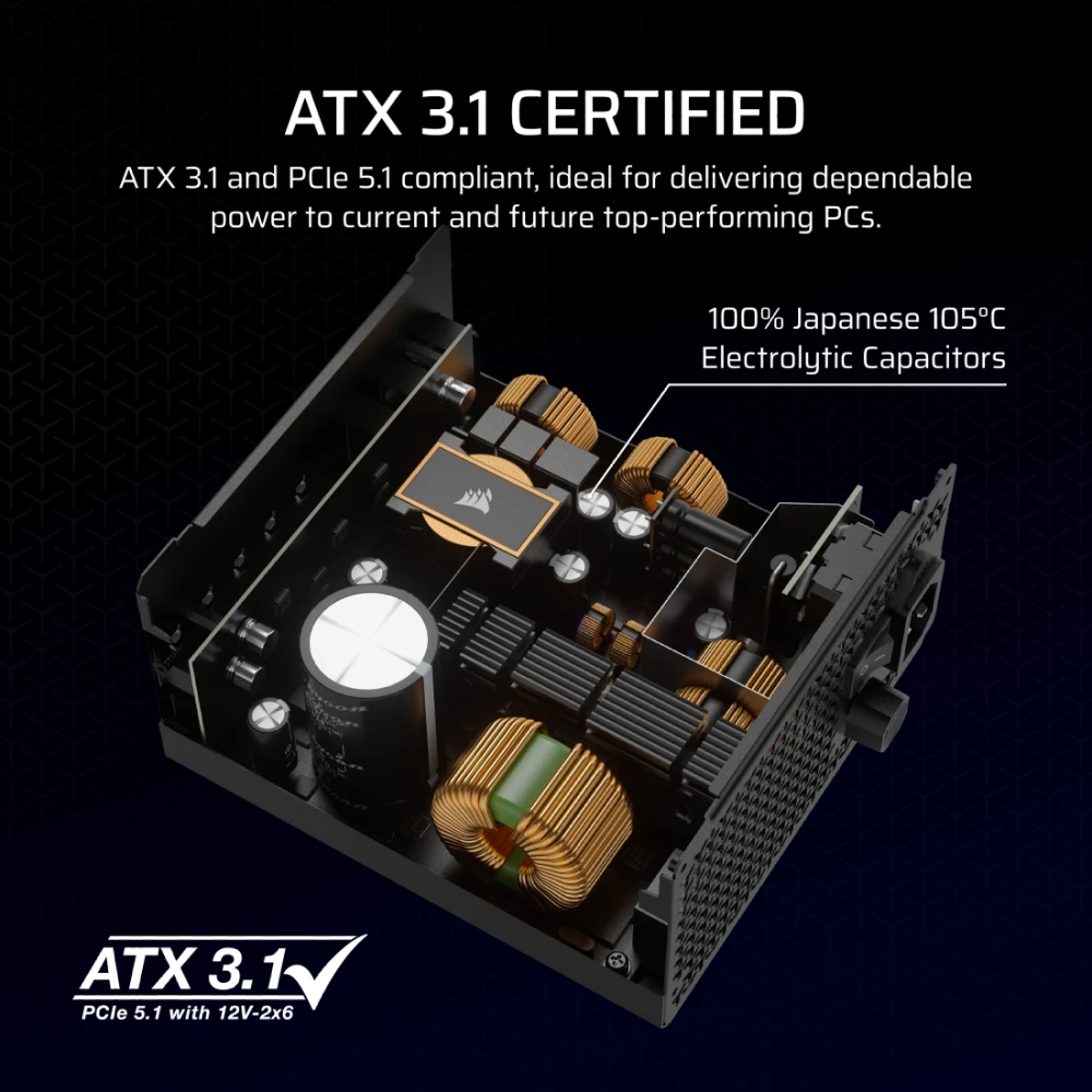Corsair RM850x 850W 80+ Gold Fully Modular ATX Power Supply