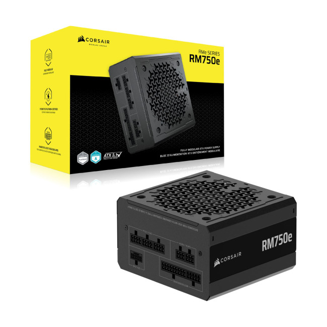 Corsair RM750e (2025) 750W Cybenetics Gold Fully Modular ATX 3.1 Power Supply