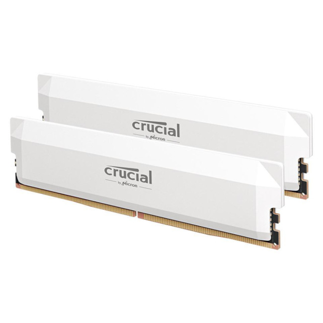 Crucial Pro Overclock White 32GB (2 x 16GB) 6000 MHz DDR5 Desktop RAM