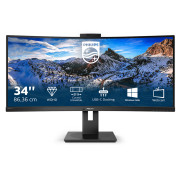 Philips P Line 34" UltraWide Quad HD Curved LED Monitor Ratio 21:9 Resp Time 4ms