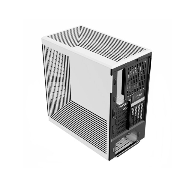 HYTE Y40 Mid Tower Panoramic Tempered Glass Gaming Case - Black & White