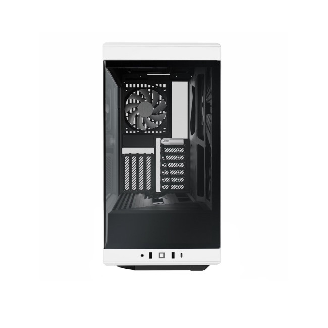 HYTE Y40 Mid Tower Panoramic Tempered Glass Gaming Case - Black & White