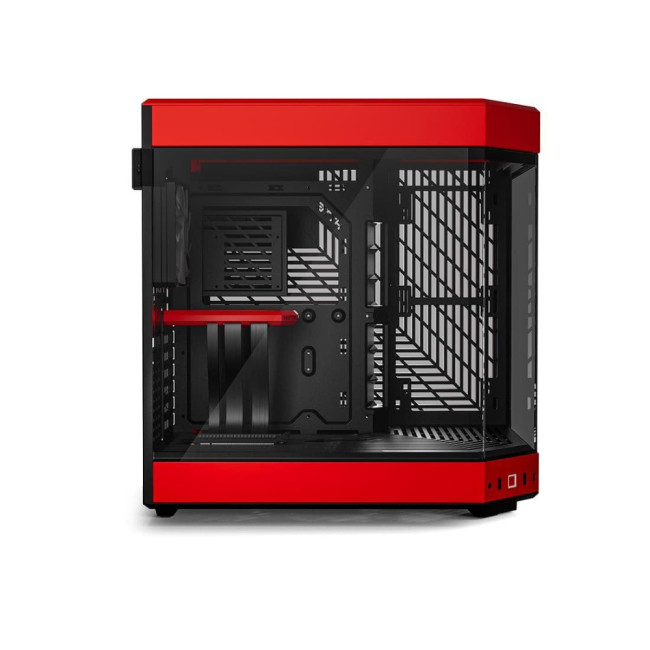 HYTE Y60 Dual Chamber Mid-Tower ATX Gaming PC Case - Red/Black