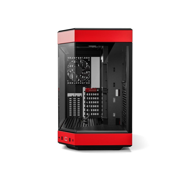 HYTE Y60 Dual Chamber Mid-Tower ATX Gaming PC Case - Red/Black