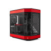 HYTE Y60 Dual Chamber Mid-Tower ATX Gaming PC Case - Red/Black