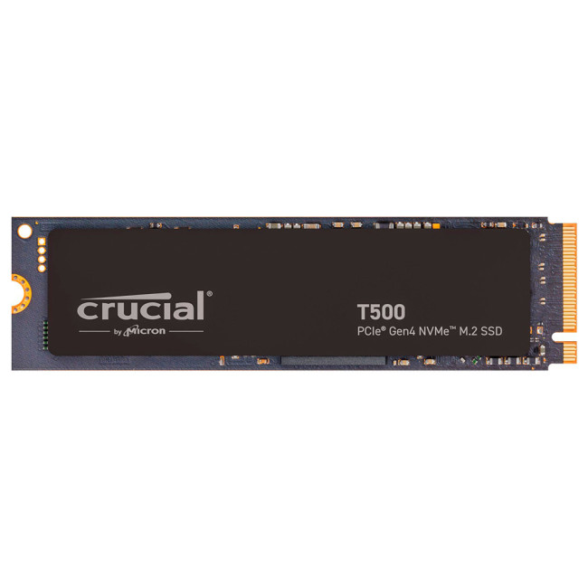 Crucial T500 1TB M.2 PCIe 4.0 Micron 3D TLC NAND Solid state drive - NVMe - Black