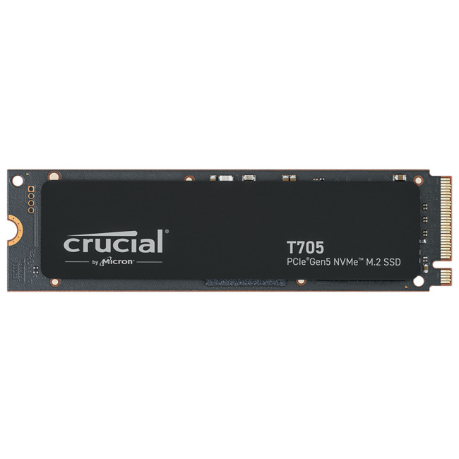 Crucial T705 1TB M.2 PCIe 5.0 3D TLC Solid state drive - NVMe - Black