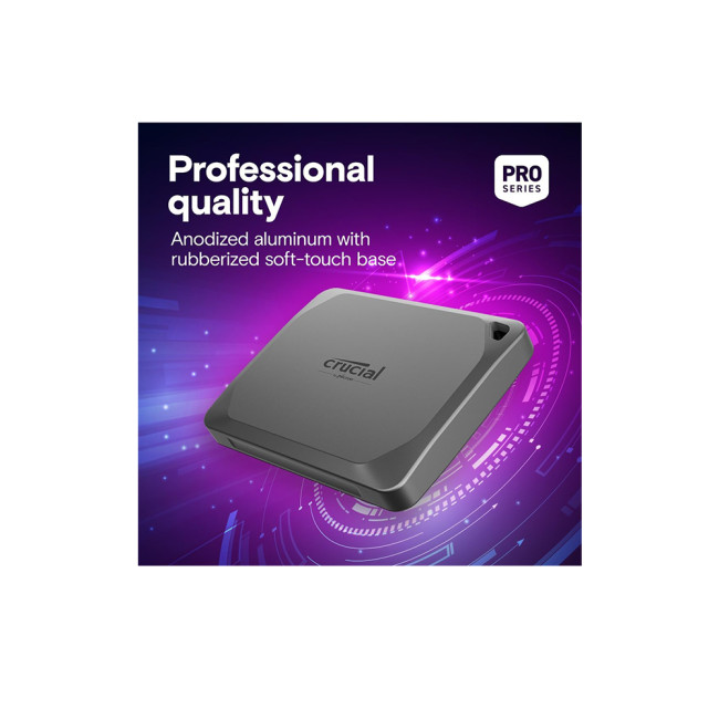 Crucial X9 Pro 1TB External USB 3.2 Gen2 Type-C Portable SSD - Grey