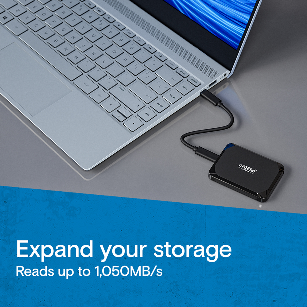 Crucial X9 CT4000X9SSD9 4TB USB 3.2 Type-C Portable SSD