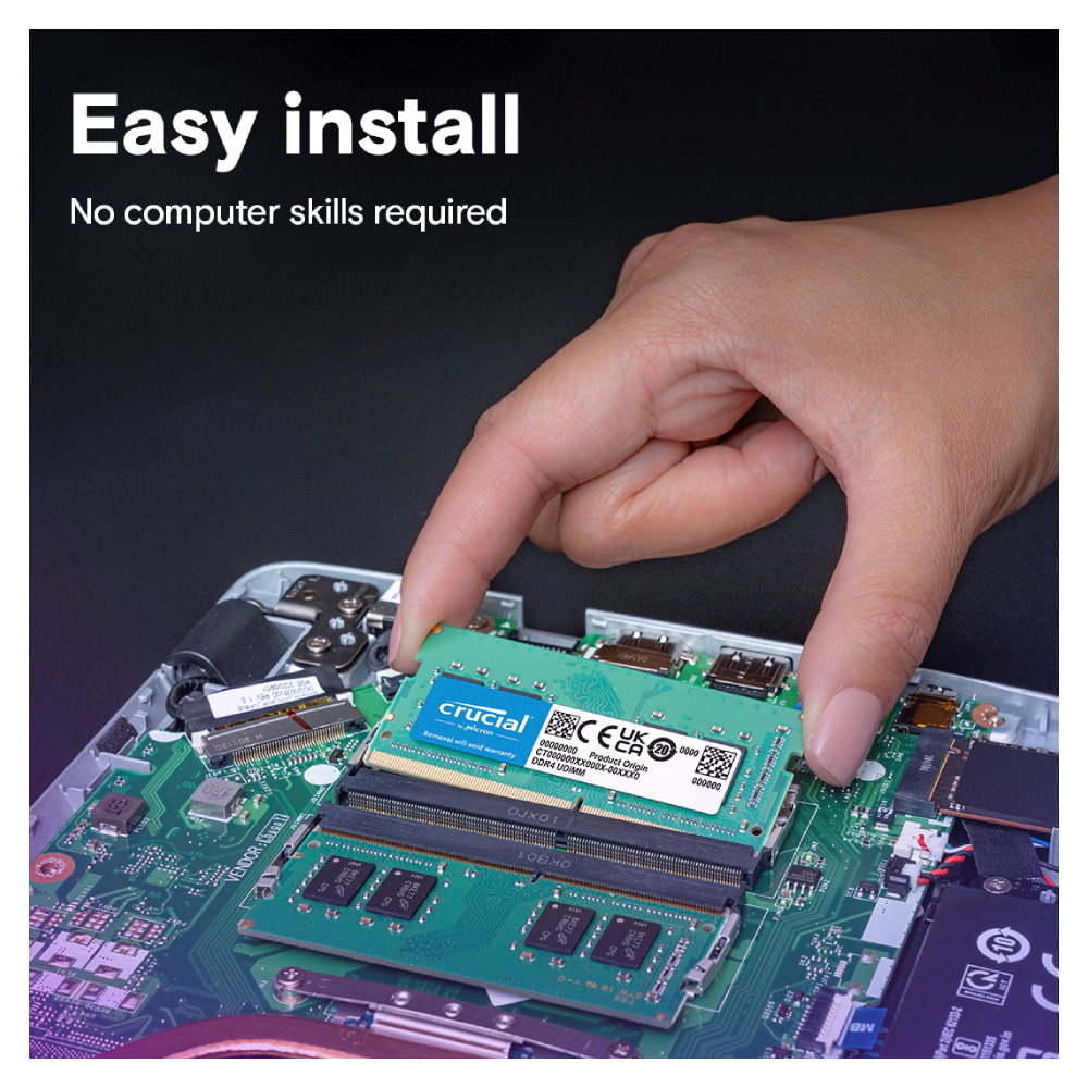 Crucial CT4G4SFS824A 4GB DDR4 2400MHz Laptop RAM Module