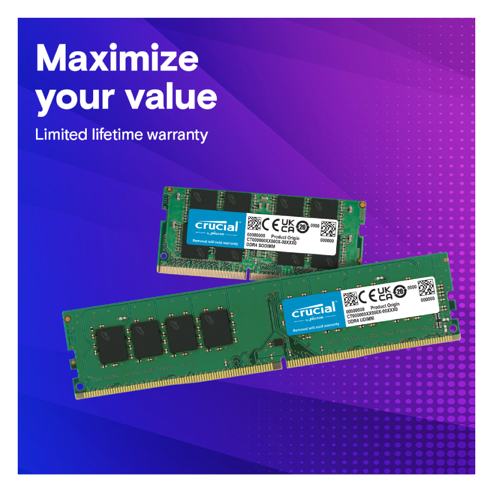 Crucial CT4G4SFS824A 4GB DDR4 2400MHz Laptop RAM Module