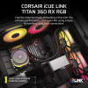 Corsair iCUE Link Titan 360 RX RGB Intel/AMD AIO Liquid CPU Cooler - Black